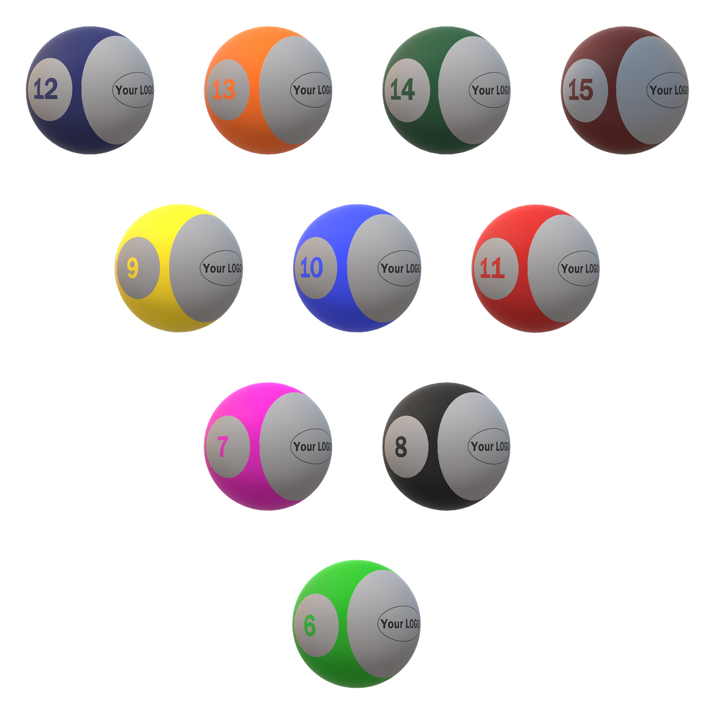 Banded House Balls with grey base