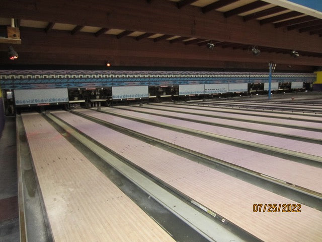 24-lane Brunswick Generation 1 Pro Lanes, used.