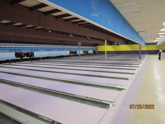 24-lane Brunswick Generation 1 Pro Lanes, used.