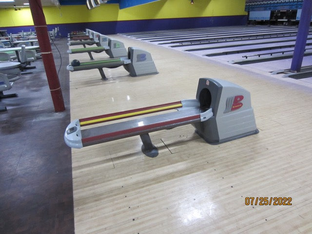 24-lane Brunswick Generation 1 Pro Lanes, used.