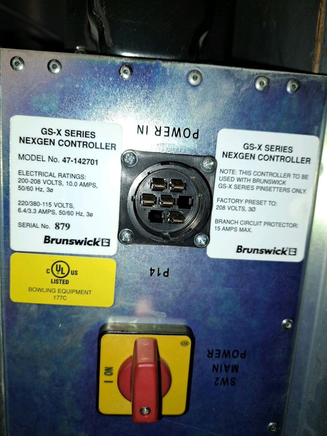 22 ea Brunswick GSX Pinsetters, used