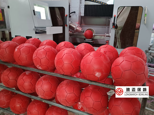 4-Axis CNC machine to engrave intricate lines on bowling balls