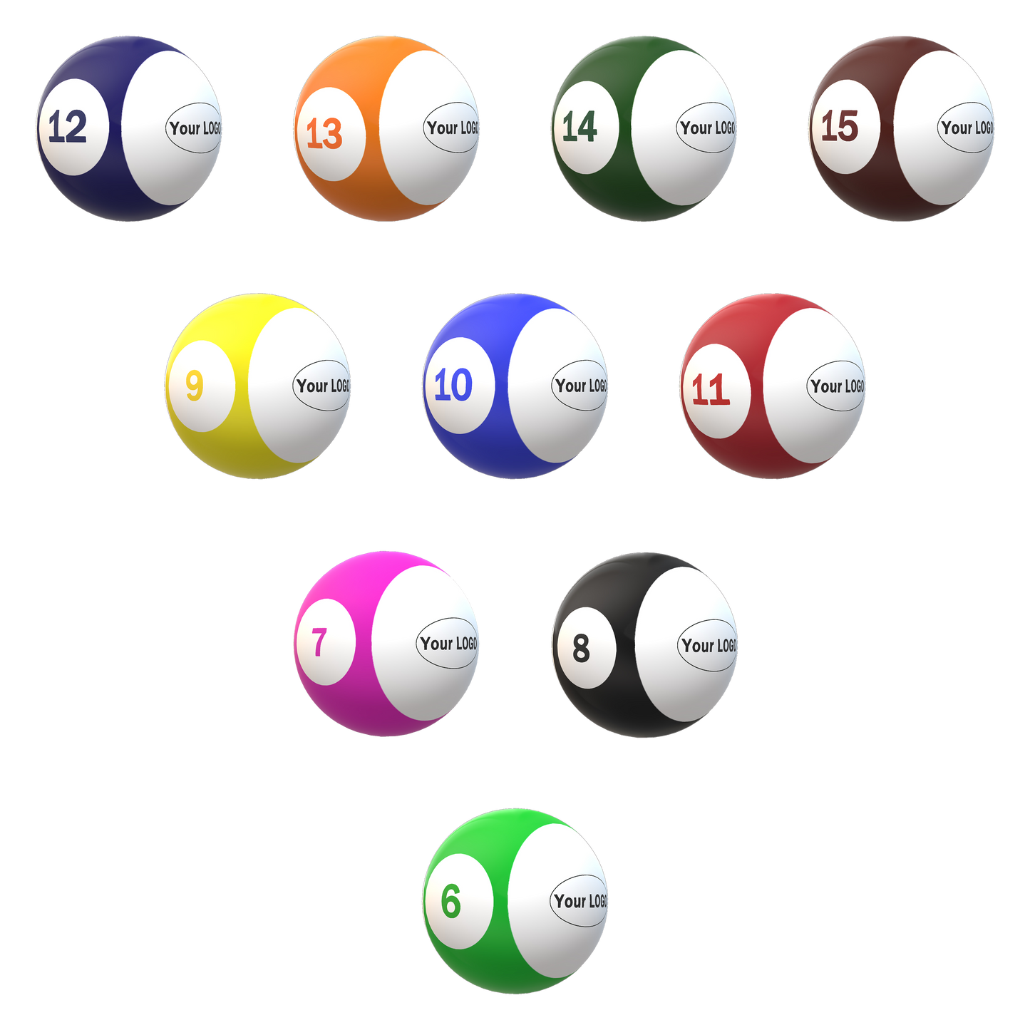 Banded House Balls with white base